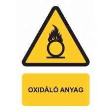 Figyelmeztető jelzések - Oxidáló anyag